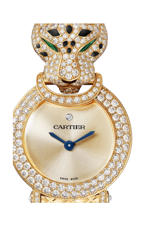 LA PANTHÈRE DE CARTIER, ORO GIALLO, DIAMANTI, SMERALDO, QUARZO - HPI01729