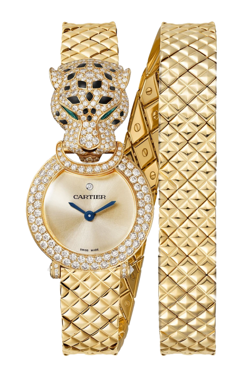LA PANTHÈRE DE CARTIER, ORO GIALLO, DIAMANTI, SMERALDO, QUARZO - HPI01733