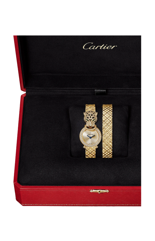 LA PANTHÈRE DE CARTIER, ORO GIALLO, DIAMANTI, SMERALDO, QUARZO - HPI01733