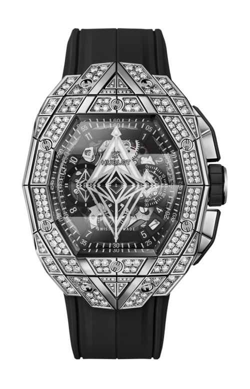 SPIRIT OF BIG BANG SANG BLEU TITANIUM PAVÉ 42 MM - 648.NX.0107.RX.1604.MXM23