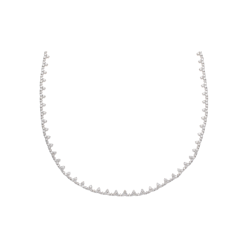 COLLANA IN ORO BIANCO CON PAVÉ DI DIAMANTI - 1GA1480460/1