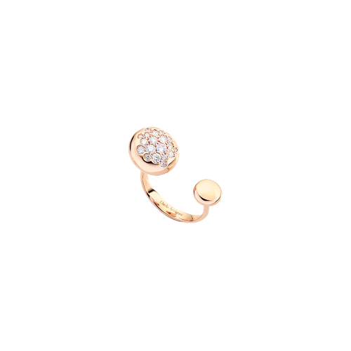 ANELLO GLAMOUR IN ORO ROSA E PAVÉ DI DIAMANTI - DGL05ANRRDI - DGL05ANRRDI