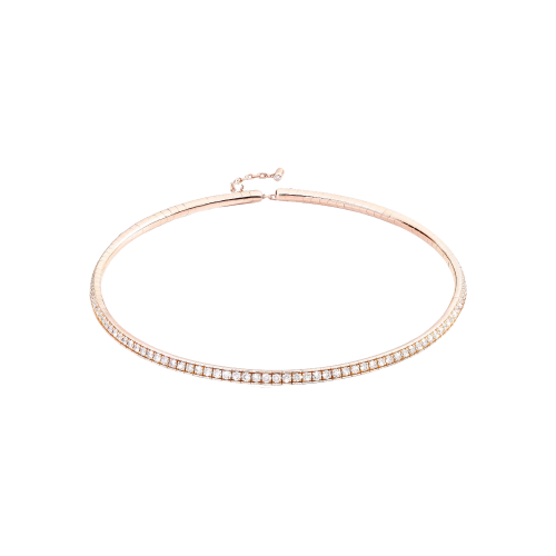 COLLANA CHOKER IVY IN ORO ROSA E DIAMANTI - DIV01CARRDI - DIV01CARRDI