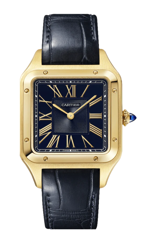 SANTOS-DUMONT, MODELLO GRANDE, ORO GIALLO, QUARZO - WGSA0115