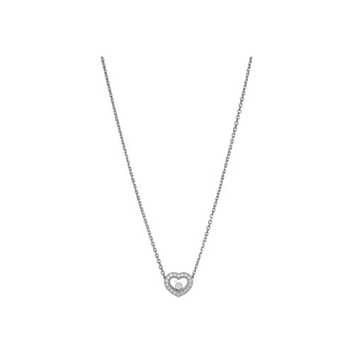 COLLANA HAPPY DIAMONDS ICONS IN ORO BIANCO ETICO E DIAMANTI - 81A054-1201 - 81A054-1201