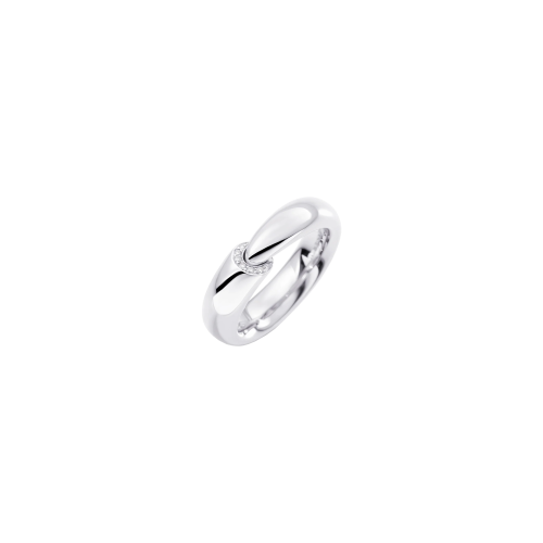 ANELLO CALLA THE ONE MIDI IN ORO BIANCO 18 CARATI RODIATO E DIAMANTI
