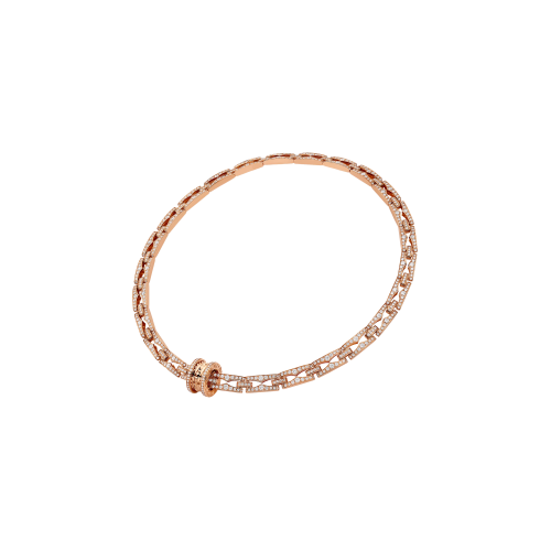 COLLANA B.ZERO1 IN ORO ROSA E DIAMANTI - 360212 - 360212