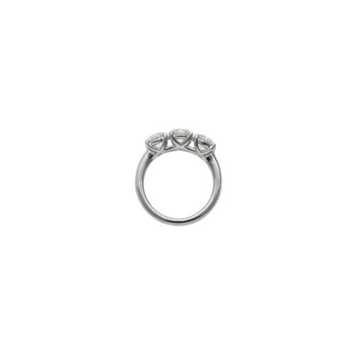 ANELLO TRILOGY IN ORO BIANCO CON DIAMANTI CERTIFICATI - 000-4449-372