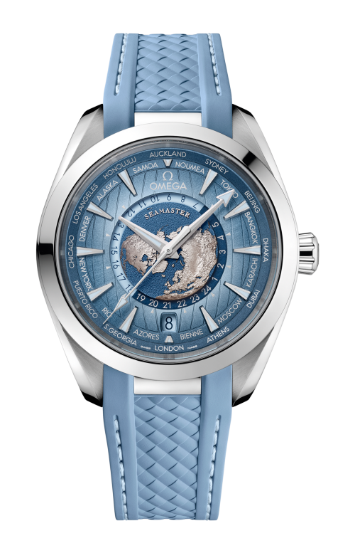 SEAMASTER AQUA TERRA 150M CO-AXIAL MASTER CHRONOMETER GMT WORLDTIMER 43 MM - 220.12.43.22.03.002