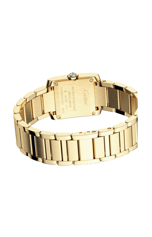 TANK FRANÇAISE, MODELLO PICCOLO, ORO GIALLO, DIAMANTI, QUARZO - WJTA0062