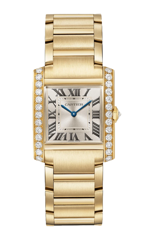 TANK FRANÇAISE, MDELLO MEDIO, ORO GIALLO, DIAMANTI, QUARZO - WJTA0061