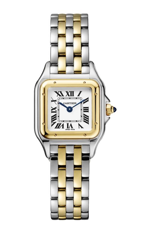 PANTHÈRE DE CARTIER MODELLO PICCOLO, ORO E ACCIAIO, QUARZO - W2PN0013