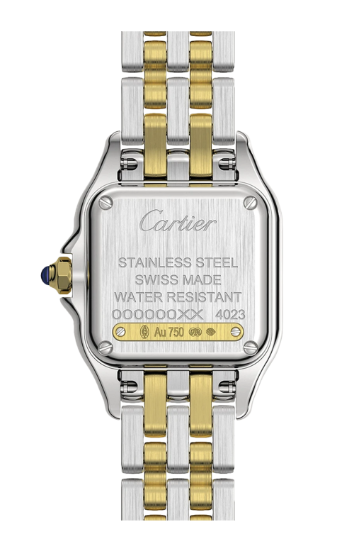 PANTHÈRE DE CARTIER MODELLO PICCOLO, ORO E ACCIAIO, QUARZO