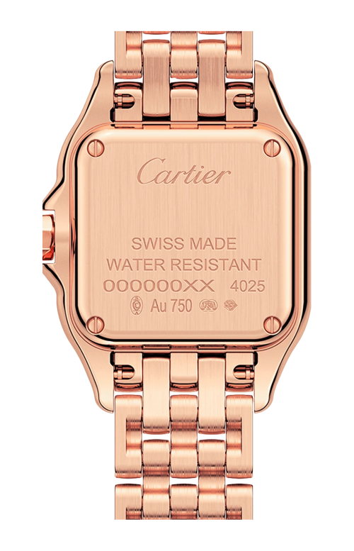 PANTHÈRE DE CARTIER MODELLO PICCOLO, ORO ROSA, DIAMANTI, QUARZO - WJPN0087