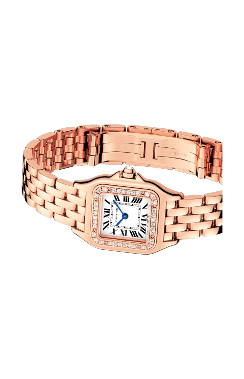 PANTHÈRE DE CARTIER MODELLO PICCOLO, ORO ROSA, DIAMANTI, QUARZO - WJPN0087