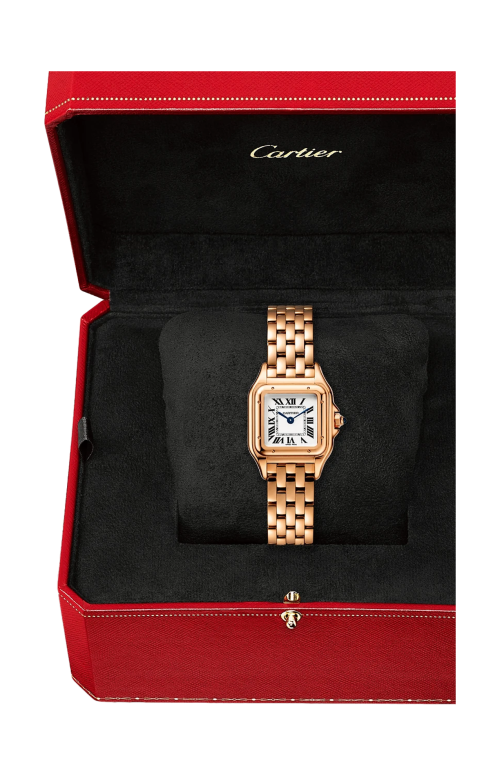 PANTHÈRE DE CARTIER, MODELLO PICCOLO, ORO ROSA, QUARZO - WGPN0049