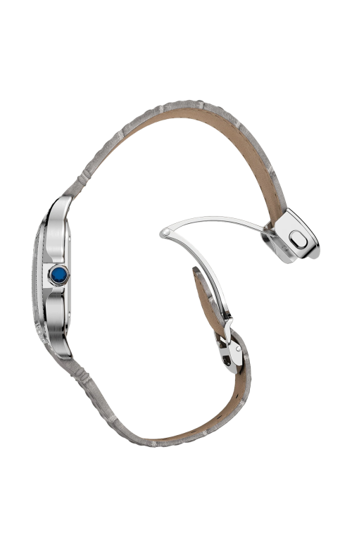 SANTOS DE CARTIER MODELLO, MEDIO, ORO BIANCO, DIAMANTI, AUTOMATICO - WJSA0014