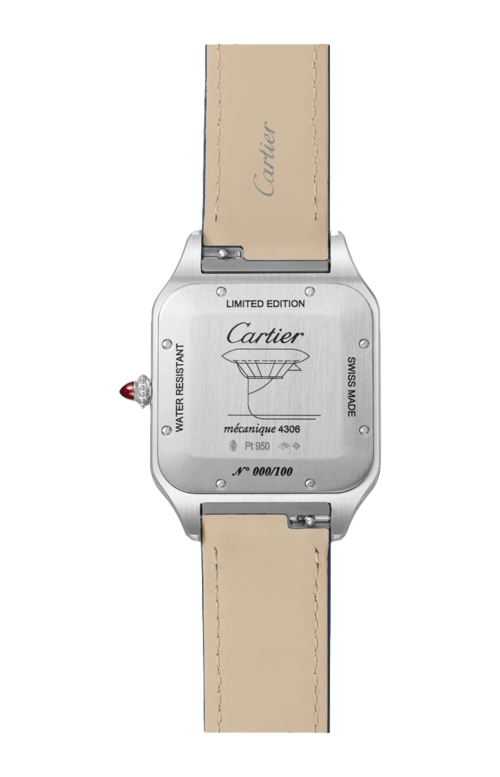 PREZIOSO COFANETTO SANTOS-DUMONT, MODELLO EXTRA-LARGE, PLATINO, MANUALE - LIMITED EDITION - WGSA0050