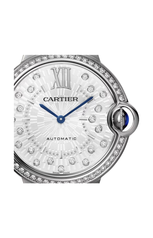 BALLON BLEU DE CARTIER 36 MM, AUTOMATICO, ACCIAIO, DIAMANTI - W4BB0036