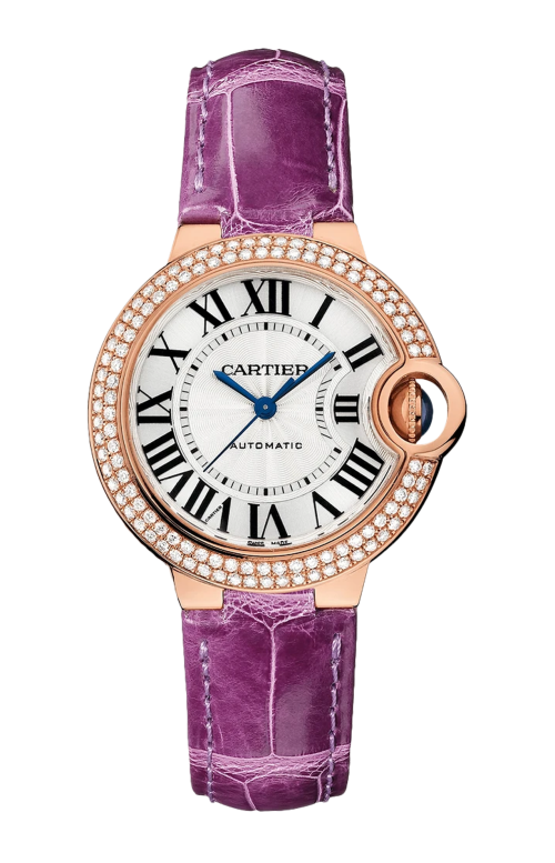 BALLON BLEU DE CARTIER 33 MM, AUTOMATICO, ORO ROSA, DIAMANTI - WJBB0051