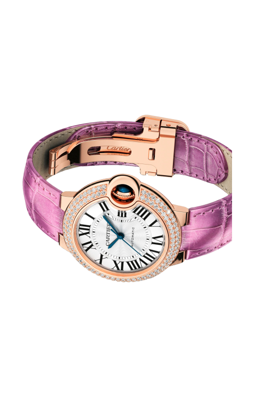 BALLON BLEU DE CARTIER 33 MM, AUTOMATICO, ORO ROSA, DIAMANTI - WJBB0051