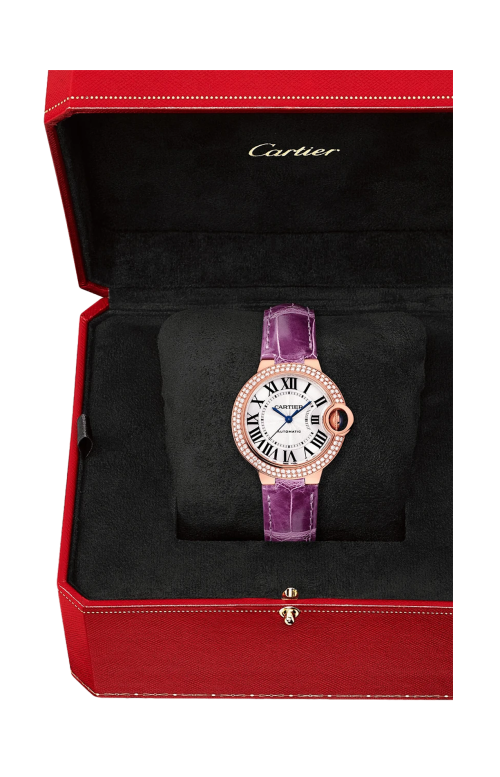 BALLON BLEU DE CARTIER 33 MM, AUTOMATICO, ORO ROSA, DIAMANTI - WJBB0051