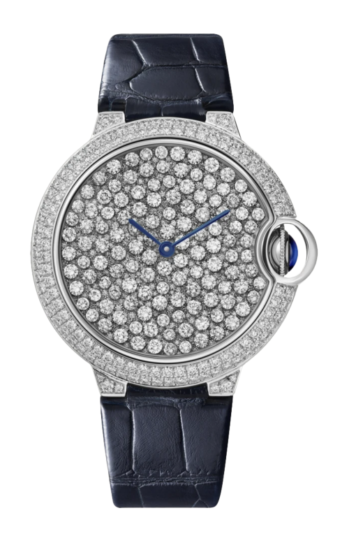 BALLON BLEU DE CARTIER 37 MM, AUTOMATICO, ORO BIANCO, DIAMANTI - HPI01515