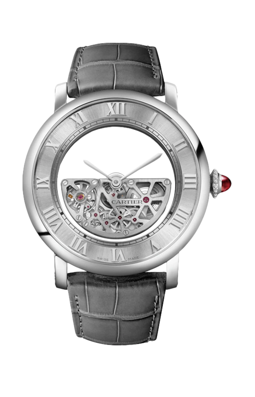 ROTONDE DE CARTIER MASSE MYSTÉRIEUSE, 43.5 MM, PLATINO, SCHELETRATO, AUTOMATICO - WHRO0082