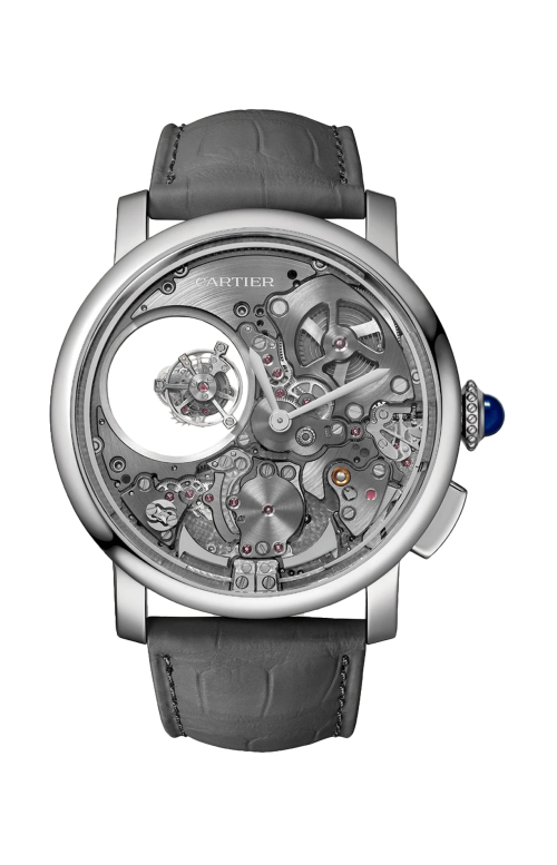 ROTONDE DE CARTIER RIPETIZIONE MINUTI TOURBILLON MISTERIOSO, TITANIO, MANUALE - WHRO0064