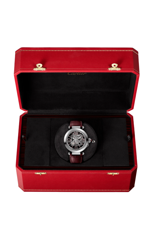 PASHA DE CARTIER, 41 MM, ORO BIANCO, SCHELETRATO,  AUTOMATICO - WHPA0012