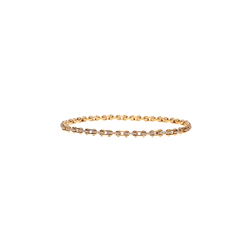 BRACCIALE IN ORO ROSA CON DIAMANTI BIANCHI E UN DIAMANTE NERO - VB09730DDK19P