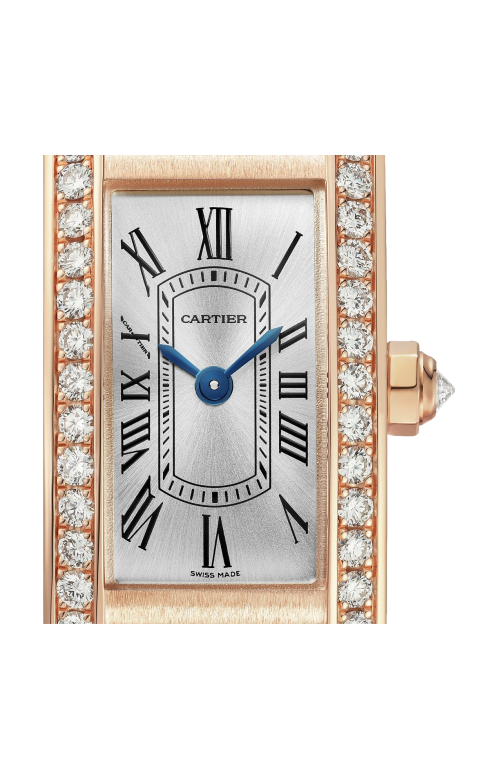 TANK AMÉRICAINE, MODELLO MINI, ORO ROSA, DIAMANTI, QUARZO - WJTA0057