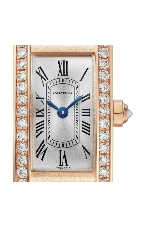 TANK AMÉRICAINE, MODELLO MINI, ORO ROSA, DIAMANTI, QUARZO - WJTA0058