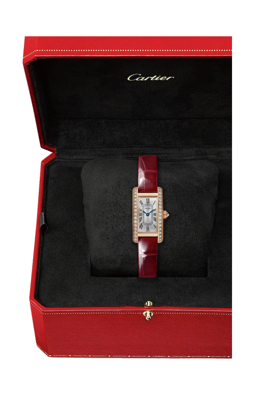 TANK AMÉRICAINE, MODELLO MINI, ORO ROSA, DIAMANTI, QUARZO - WJTA0058