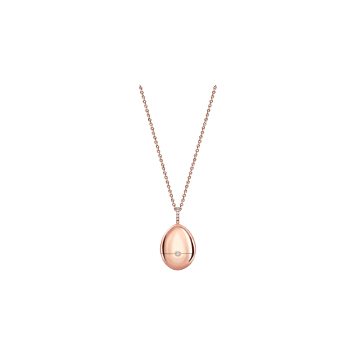 OVETTO FABERGÉ  ESSENCE IN ORO ROSA E LACCA VERDE - 1258FP2370