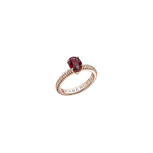 ANELLO COLOURS OF LOVE IN ORO ROSA E RUBINO - 845RG3608