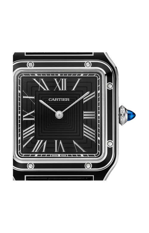 SANTOS-DUMONT, MODELLO GRANDE, ACCIAIO, MANUALE - WSSA0046