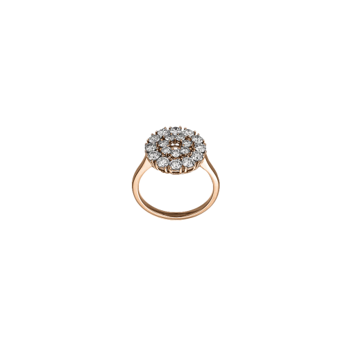 CHOPARD - ANELLO L'HEURE DU DIAMANT IN ORO ROS E PAVÉ DI DIAMANTI - 829069-5107