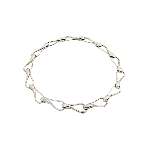 CHOKER IN ORO PALE YELLOW E DIAMANTI - DEK25CAPYDI