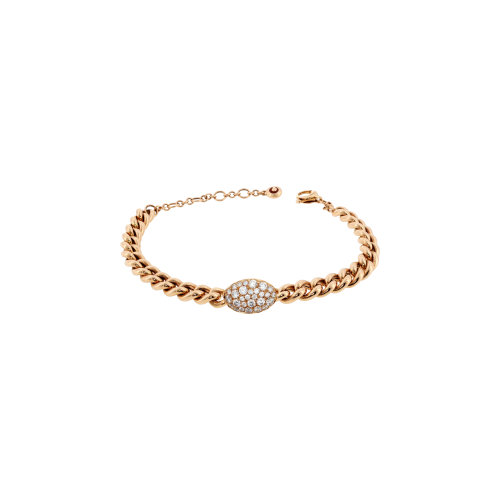 Accedi al prodotto correlato Bartorelli Italian Jewels BRACCIALE GROUMETTE IN ORO ROSA CON PAV&Eacute; DI DIAMANTI - 000-4637NS