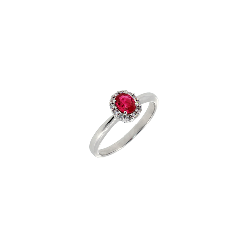 Accedi alla scheda di Bartorelli Italian Jewels ANELLO ROSETTA IN ORO BIANCO CON RUBINO CENTRALE E CONTORNO DI DIAMANTI - 234-5278