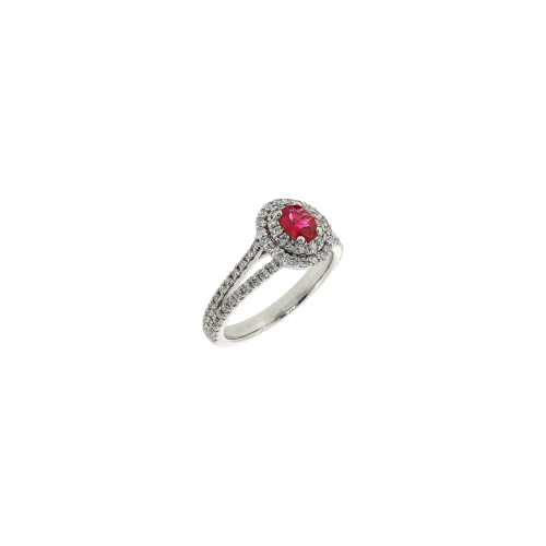 Accedi al prodotto correlato Bartorelli Italian Jewels ANELLO ROSETTA IN ORO BIANCO CON RUBINO CENTRALE E PAV&Eacute; DI DIAMANTI - 035-VR29049