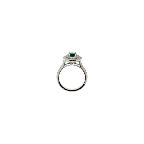 Accedi alla scheda di Bartorelli Italian Jewels ANELLO ROSETTA IN ORO BIANCO CON SMERALDO CENTRALE E PAV&Eacute; DI DIAMANTI - 035-VR26517