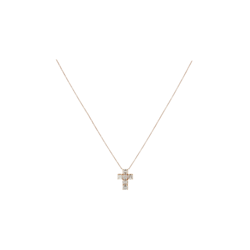 Accedi al prodotto correlato Bartorelli Italian Jewels COLLANA GIROCOLLO IN ORO ROSA CON CROCE PENDENTE IN DIAMANTI CERTIFICATI GIA - F.395D
