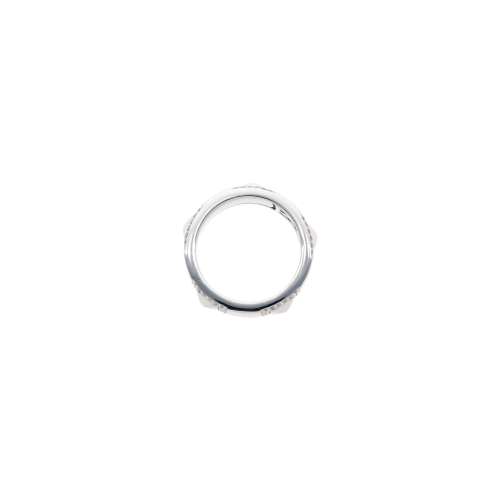 ANELLO PIRAMIDI A FASCIA IN ORO BIANCO E DIAMANTI - VR29624DW