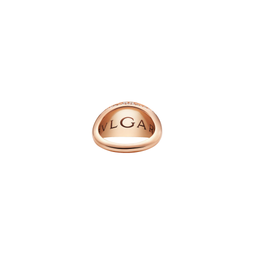 ANELLO CABOCHON IN ORO ROSA E DIAMANTI - AN860280