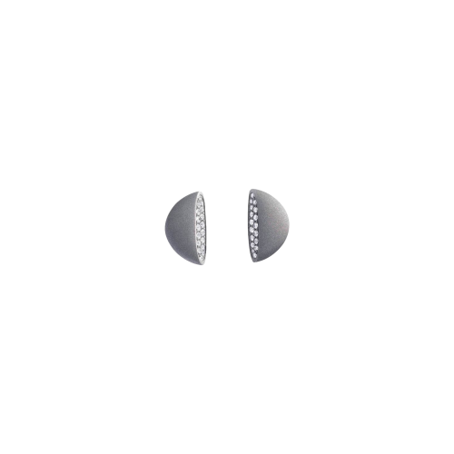 ORECCHINI ECLISSE ENDLESS IN TITANIO E DIAMANTI - TG0979B330
