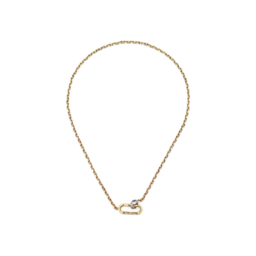 COLLANA CATENA GUCCI LINK TO LOVE IN ORO GIALLO E ORO BIANCO - YBB786671001