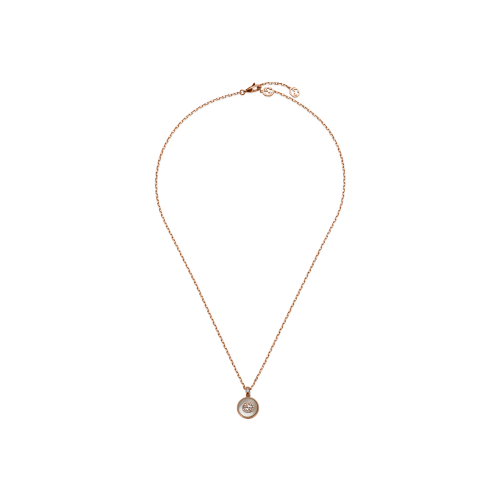 COLLANA GUCCI INTERLOCKING GIROCOLLO IN ORO ROSA E DIAMANTI - YBB789342001