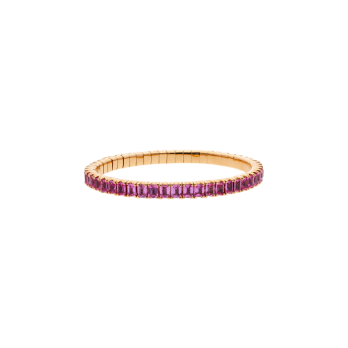 BRACCIALE TENNIS IN ORO ROSA E ZAFFIRI ROSA - 406-TSM-54G